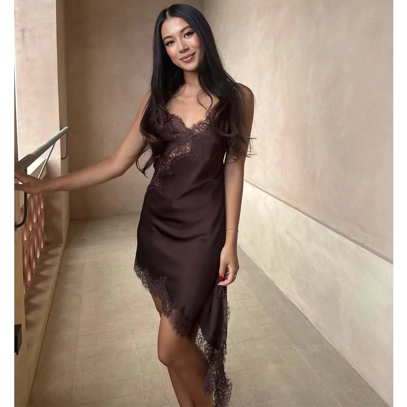 Satin Lace Elegance Dress