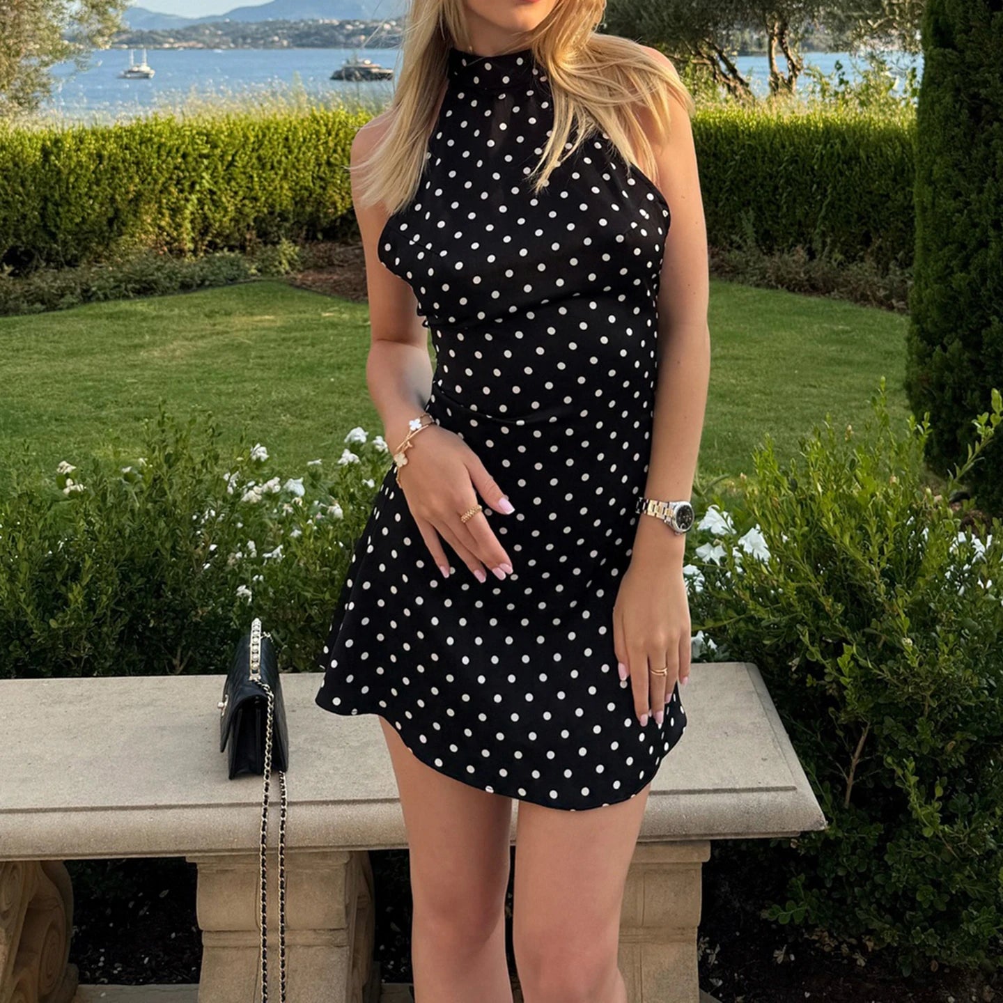 ✨ Elegant Polka Dot Summer Dress