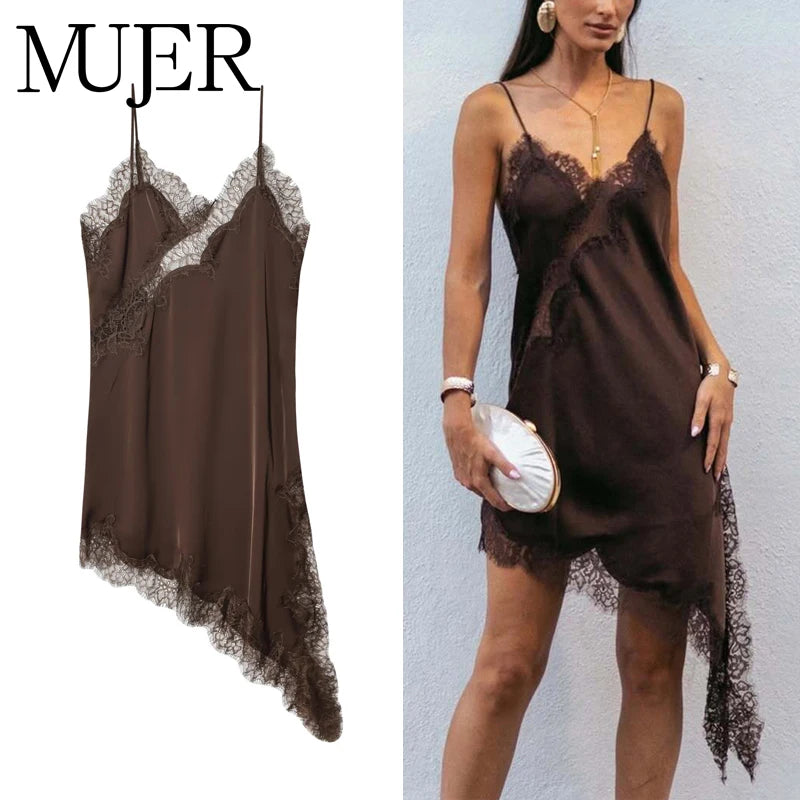 Satin Lace Elegance Dress