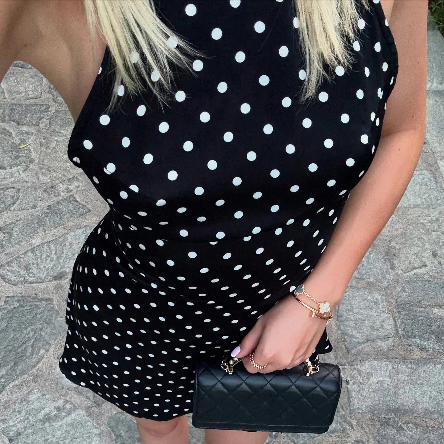 ✨ Elegant Polka Dot Summer Dress